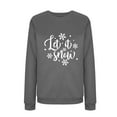 thumbnail image 5 of Let it Snow Womens Trendy Sweatshirts Casual Crewneck Pullover Tops Cute Snowflake Graphic T Shirts, 5 of 5