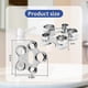 thumbnail image 3 of Multi-purpose wrench, assorted, 10 sizes, stainless steel, universal service wrench, replacement aerator (silver), 3 of 5