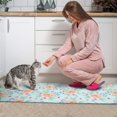 thumbnail image 3 of Pioneer Flower Floral Print Pattern Kitchen Rugs Sets Of 2, Anti Fatigue Non Slip Washable Floor Mats for Kitchen Sink Laundry, 17X30 Inch + 17X47 Inch, 3 of 6