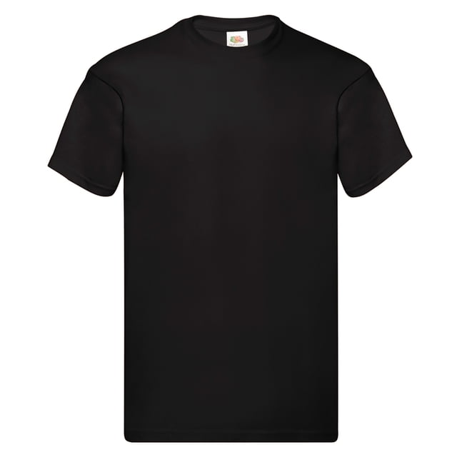 Fruit Of The Loom - Camiseta original de manga corta para hombre - Modelos Screen Stars (Negro)