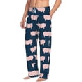 thumbnail image 2 of Daiia Pig 1 Men's Sleep Pant with Pockets and Drawstring,Pajama Pants-XX-Large, 2 of 9