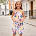thumbnail image 2 of WAVSUF Girls Flare Dress Square Neck Sleeveless Adjustable Strap Summer Daily Cute Dress Multicolor Size 8, 2 of 9