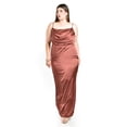 thumbnail image 1 of Vestido de escote drapeado Roman Fashion /Tallas Extras, 2005 (Chedron) cafe 38, 1 of 6