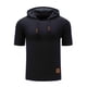 thumbnail image 2 of pstuiky Camisas de vestir de manga corta para hombre, Camisa de manga corta con cuello abierto y lazo floral hecha a mano para hombre ropa de hombre m, 2 of 4