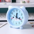 thumbnail image 3 of RUISINERY Lovely Kitten Alarm Clock Desk Clock for Kids with Kitten Ears Designing Bedside Alarms Quiet Movement, 3 of 6