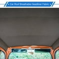 thumbnail image 2 of Unique Bargains Breathable Mesh Headliner Fabric Interior Trim DIY Roof Repair Replacement for Car Truck RV SUV Automotive Breathable Mesh Fabric Black 85" L x 60" W, 2 of 7