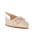 thumbnail image 2 of London Rag Salova Pearl-Studded Horsebit Womens Flats, 2 of 9