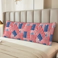 thumbnail image 5 of Naloa America Flags Super Soft 20x60 Body Pillow Case,Long Side Hidden Zipper（PILLOWS ARE NOT INCLUDED）, 5 of 6