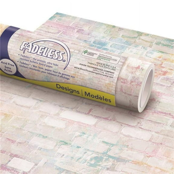 Dixon Ticonderoga PAC57478 48 in. x 12 ft. Fadeless Graffiti Bulletin Board Paper - 4 Count