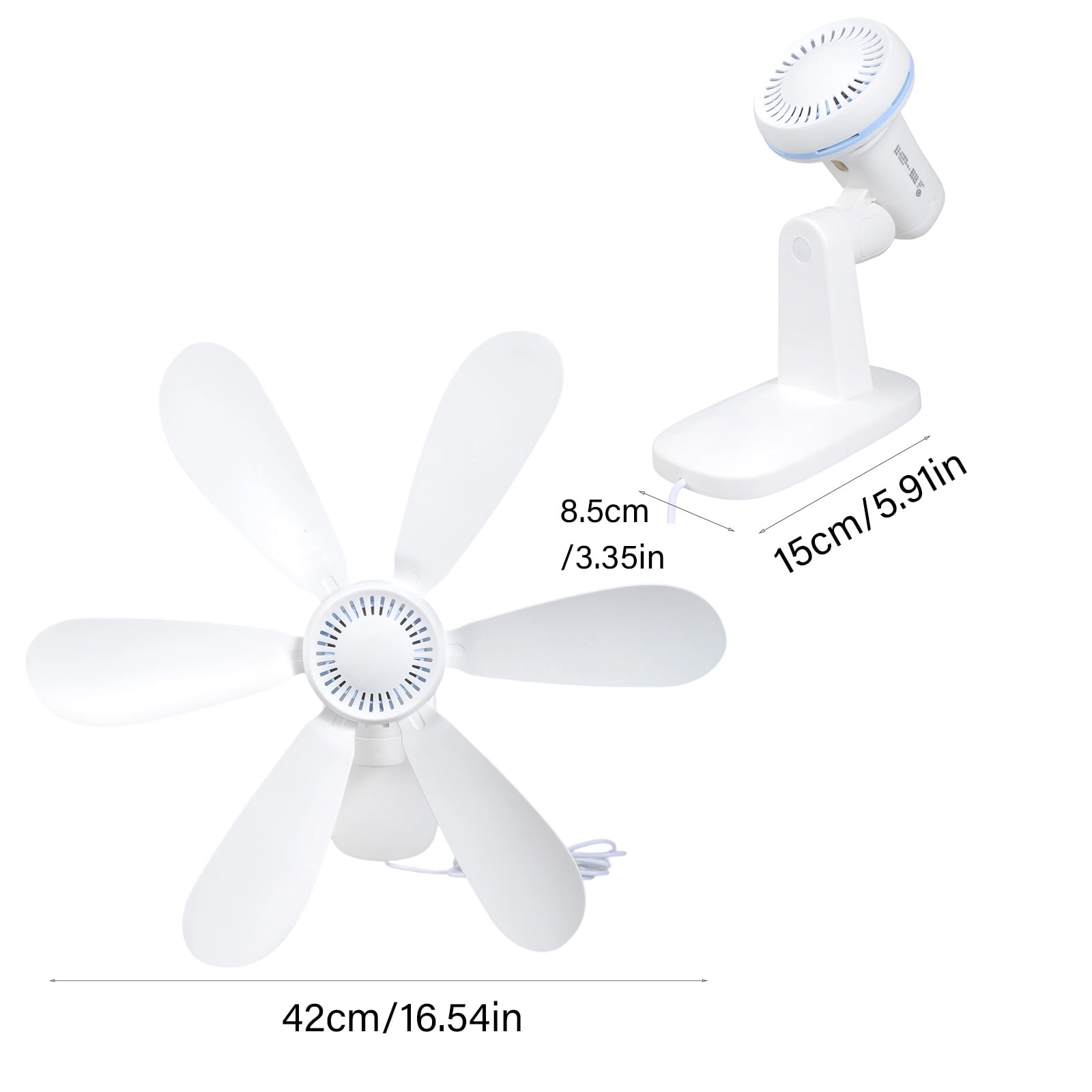 Remote Control Wall Mount Fan 5V USB Power 8H Timer Function Space Saving 4 Adjustable Speed For Kitchen Office