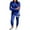 Blue, variant on Two Piece Outfits for Women Casual Sweatsuits Set Fashion Long Sleeve Sweatshirt Jogger Pants Matching Set Fall Tracksuit