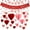 B, variant on Joyfy Valentines Day Party Decorations Kits with Banner, 15.50 x 6.60 x 1.10 in Plastic, 27 Count