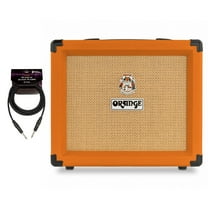 Orange Amps Crush 20 Analogue Combo Amplifier, 20W, Twin Channel (Orange) Bundle with 10 ft Instrument Cable