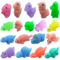 thumbnail image 1 of 5 piezas de juguetes para apretar con forma de animal, suave TPR, minimuñeco de dinosaurio flexible, juguete para aliviar el estrés, adorable dinosaurio, juguetes para apretar, juguetes sensoriales, 1 of 6