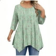 thumbnail image 1 of T-Shirts pour Femmes Taille Standard Hauts Décontractés pour Femmes Usage Quotidien Fête, 1 of 5