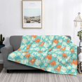 thumbnail image 5 of KLL Cute Sloth on Floral Tree Print Fleece Throw Blanket, Horizontal Fleece Bedding Cute Soft Blankets Comfy Fleece Flannel Plush Home Decor for Couch & Bed -50"x40", 5 of 9