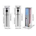 thumbnail image 2 of Stainless Steel Oil Sprayer Bottle for Cooking, Fine Mist Vinegar Dispenser for BBQ, Salad, and Air Fryer, Reusable Kitchen Gadget for Healthy Eating, 2 of 2