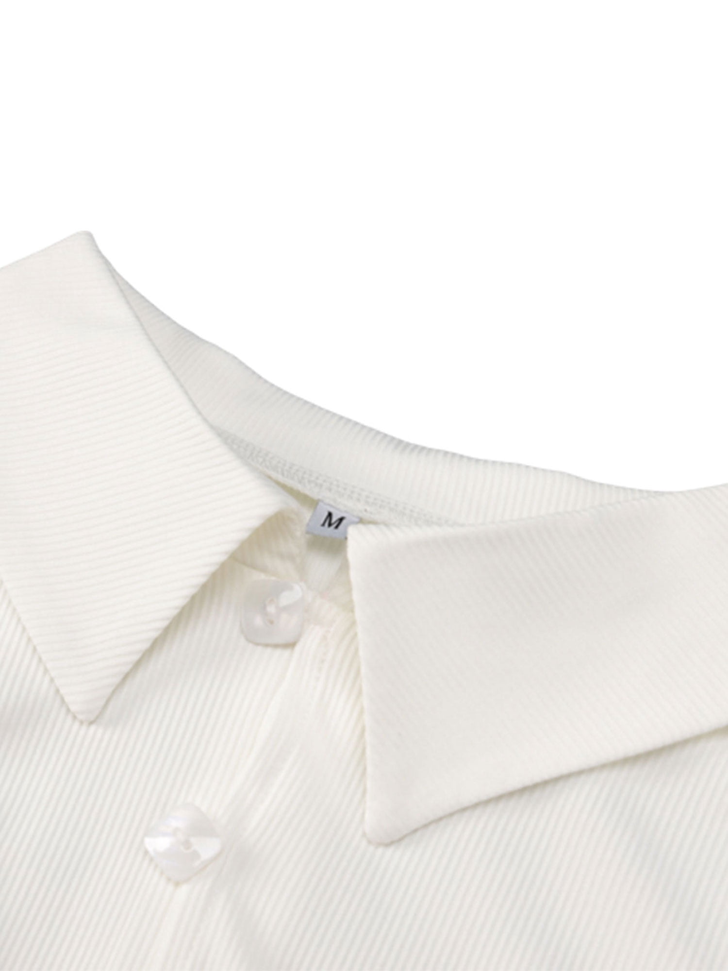 SUNSIOM Ladies' Shirt Collar Button 