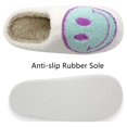 thumbnail image 5 of Smiley Face Slippers for Women Men, Anti-Slip Soft Plush Comfy Indoor Slippers, US 5-6 (37-38), 5 of 6