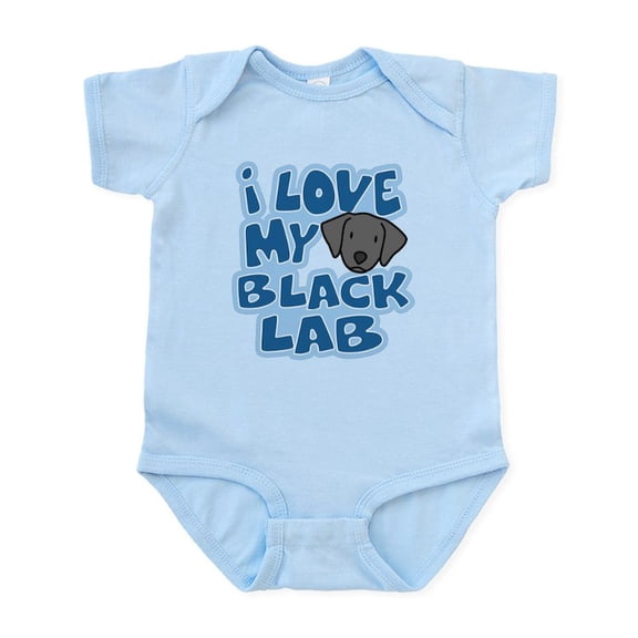 CafePress - I Love My Black Lab Infant Bodysuit - Baby Light Bodysuit, Size Newborn - 24 Months