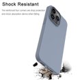 thumbnail image 6 of iPhone 16 Pro Max Case, Takfox For iPhone 16 Pro Max 6.9" Basic Case [Frosted] Shockproof Case Liquid Silicone Gel Rubber Soft TPU Anti-slip Bumper Thin Matte Slim Phone Case Covers,Gray, 6 of 10