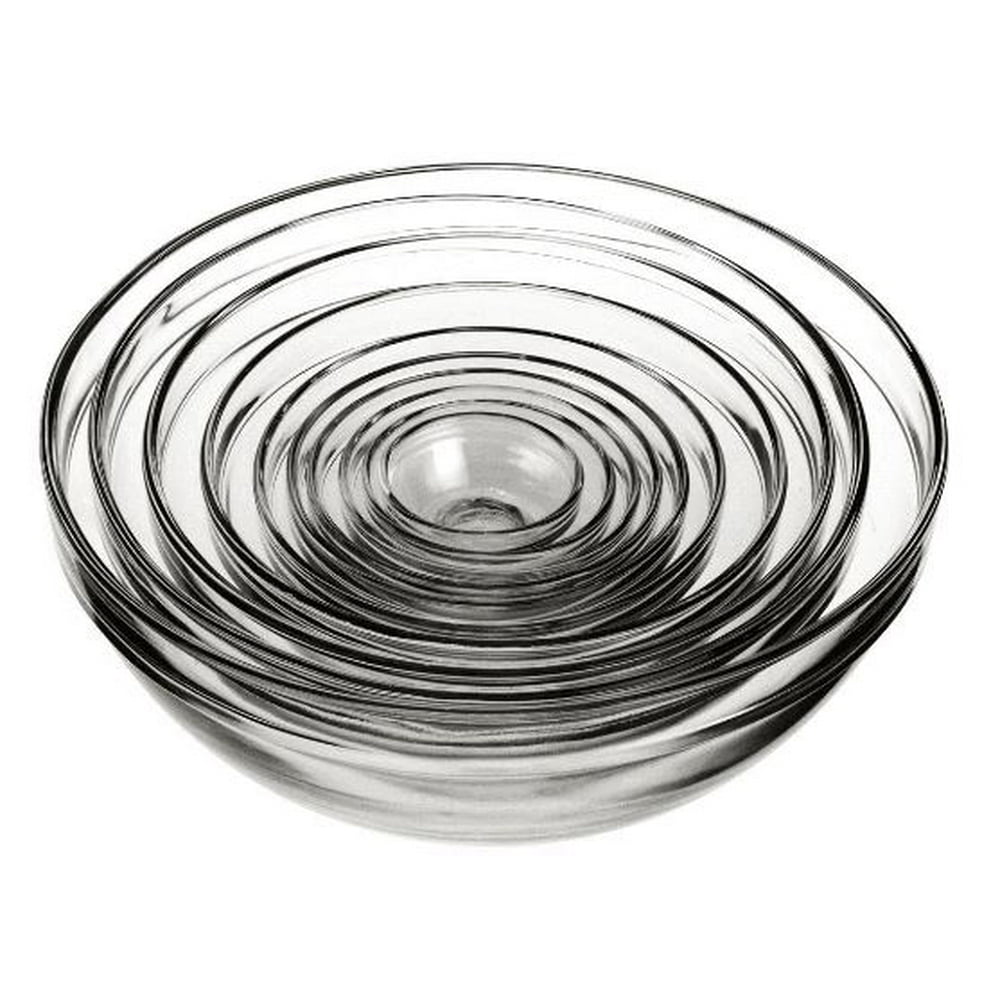 Mainstays Glass Mixing Bowl Set, 10pc