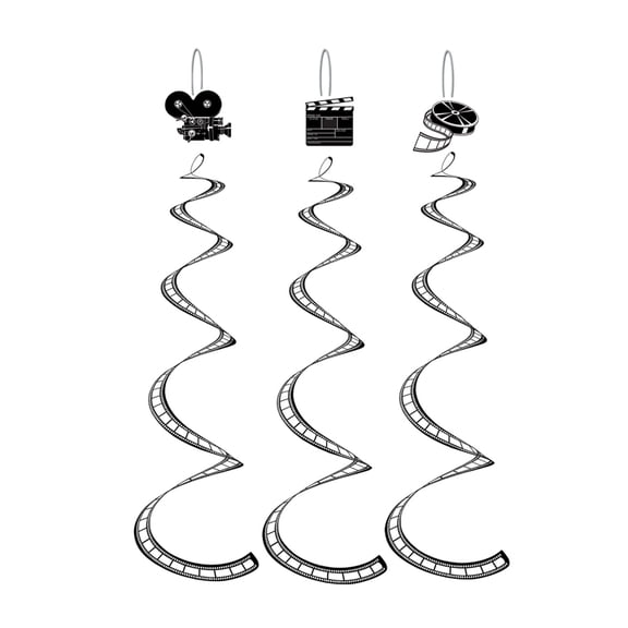 Beistle - 50058 - Printed Filmstrip Whirls - Pack of 6