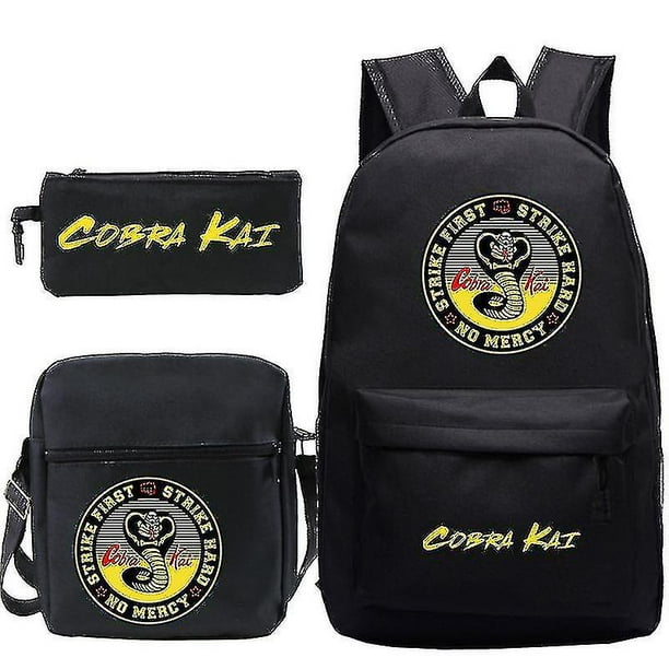 Conjunto de 3 uds. De mochila Cobra Kai mochilas escolares para ninos mochilas informales con estampados mochilas para adolescentes ninas y ninos mochilas de viaje Walmart en linea