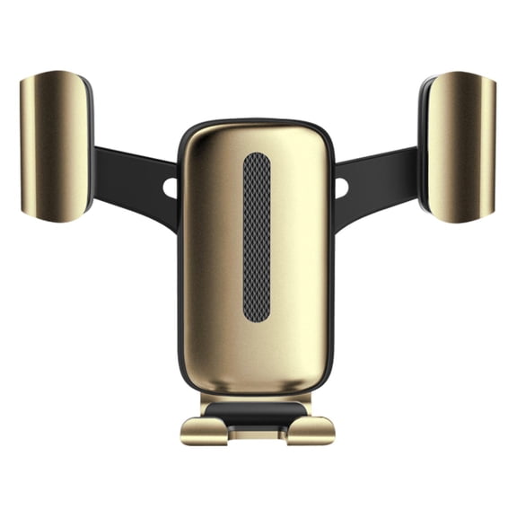 Universal Car Phone Mount Gravity Retation De 360 Grados Para Air Vent Clip Dorado