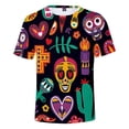 thumbnail image 4 of Sugar Skull Mexico Camiseta Anime Dibujos animados Anime 3D Día de la Independencia de México Día de los Muertos, 4 of 5