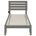 thumbnail image 4 of AFI Oxford 14" Twin Wood Platform Bed Frame with Modern Pallet Headboard, Grey, 4 of 6