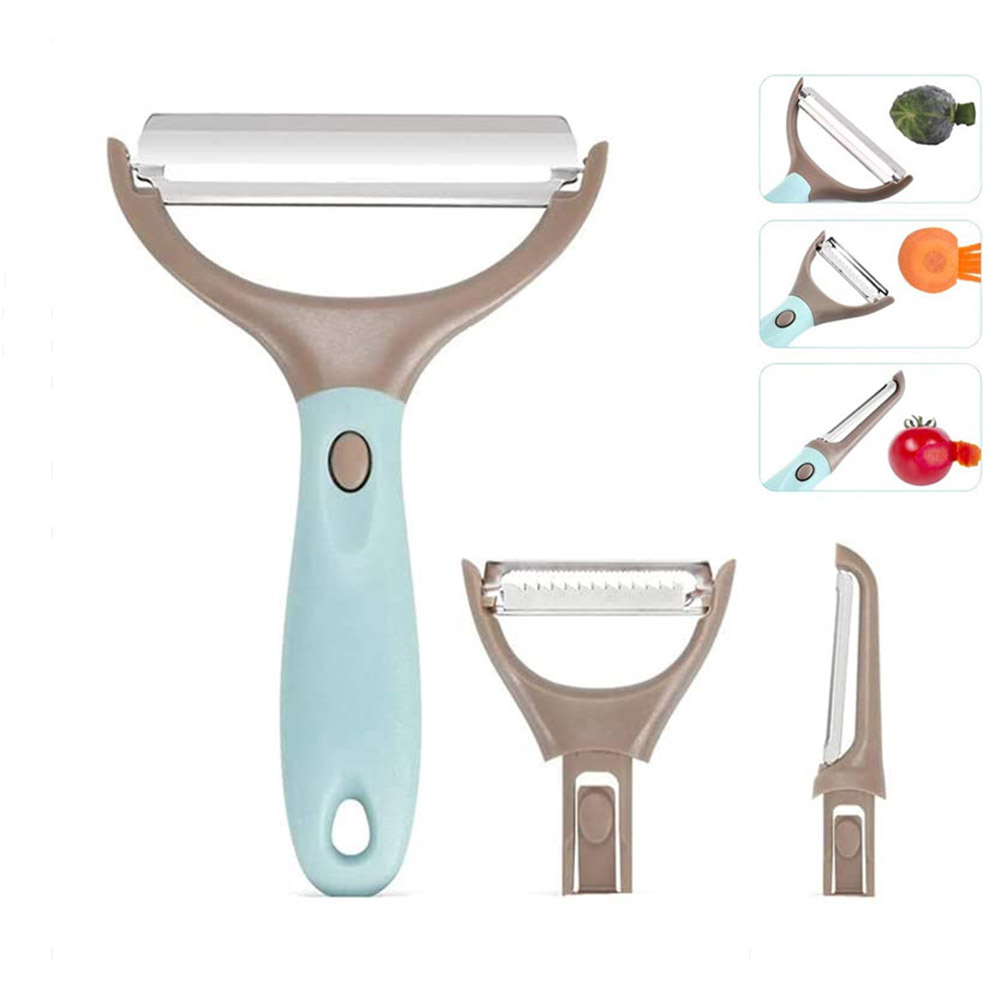 VIVEFOX 3 in 1 Vegetable Peelers Set, Potato Peelers Cabbage Shredders