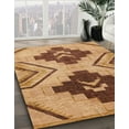 thumbnail image 2 of Ahgly Company Indoor Round Abstract Red Abstract Area Rugs, 8' Round, 2 of 6