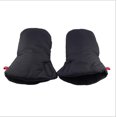thumbnail image 3 of Guantes cálidos para cochecitos de bebé: guantes de invierno de tela extra gruesa, impermeables y anticongelantes, color negro, 3 of 5