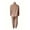 Brown, variant on Two piece set of women's high neck sweatshirt and sweatpants with zipper