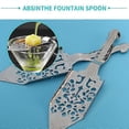 thumbnail image 3 of 2 Pieces Absinthe Spoons, Stainless Steel Absinthe Cocktail Spoons Making Kit Gothic Absinthe Fountain, 3 of 5