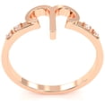 thumbnail image 3 of Aries Zodiac Sign Diamond Ring In Solid 14k Rose Gold, 3 of 6