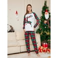 thumbnail image 4 of 2024 Christmas Matching Family Pajamas New Year Elk Plaid Printed Pj's Set Baby Jumpsuit Xmas Pyjamas, 4 of 4