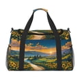 thumbnail image 1 of Disketp Sunflowers At Sunset Bolsa de Viaje Tipo Duffle, Bolso de Mano para Fin de Semana para Mujer, Bolsa de Gimnasio Ligera para Hombre, Esencial para Viajes, 1 of 7