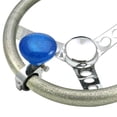 thumbnail image 1 of American Shifter Société ASCBA10006 Bleu Rétro Série Réglable Suicide Bouton de Brody Translucide avec Flocon de Métal, 1 of 1