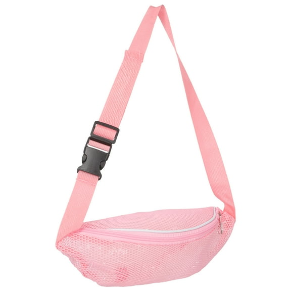 SWETRACE outdoor sports waist bag Fanny Pack Pink Mesh Cloth 1Set for Walking