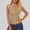 Khaki, variant on BRGZLK Tank Tops For Women V Neck Ribbed Knit Slim Fitted Solid Color Sleeveless Basic Tee Tanks Casual Summer Clothes 2026