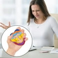 thumbnail image 2 of Ejercitadores De Mano Alivio Del Estrés Silicona Agarre Fuerza Entrenador Pulgar Entrenamiento Exprimidor Para Adultos Y Niños 2 Uds Eigraketly OD013947-00, 2 of 6