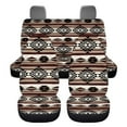 thumbnail image 2 of KUIFORTI Fashion Boho Car Seat Covers Full Set 4 Pack Easy to Install Front Seat Protector Auto Seat Rear Split Bench Cover Universal Automotive Seat Cover Accessories, 2 of 7