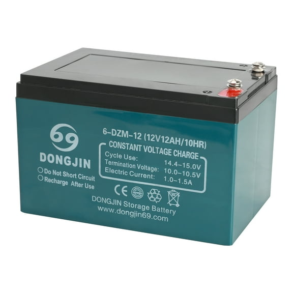 6-DZM-12 6DZM12 12V 12Ah Rechargeable Lead Acid Battery Nuts and Bolts for 24V Mobility Scooter Electric Go Kart Golf Cart Wheelchair Razor Dirt Quad Bike MX650 MX500 Motorcycle