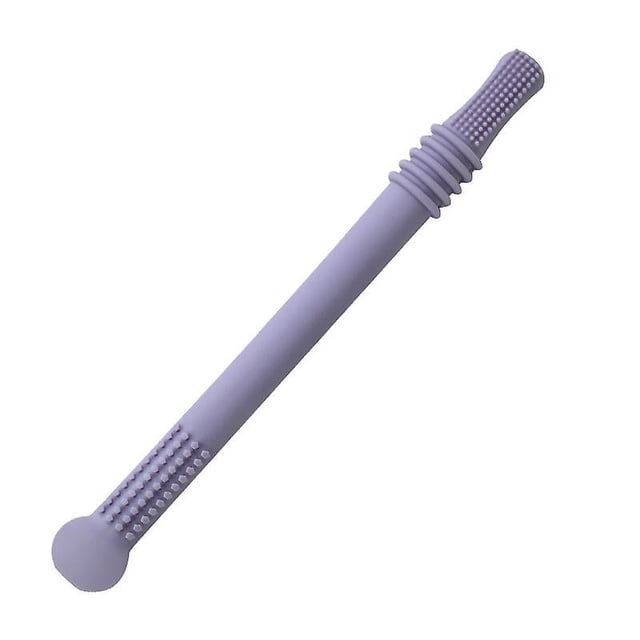 Tubos Huecos Para Mordedor, Juguete De Pajita Para Masticar Para Niños Pequeños Juguetes De Silicona Para La Dentición Para Bebés De 3 A 12 Meses Sin Bpa / Congelable / Apto Para Lavavajillas Y Refrigerador ER