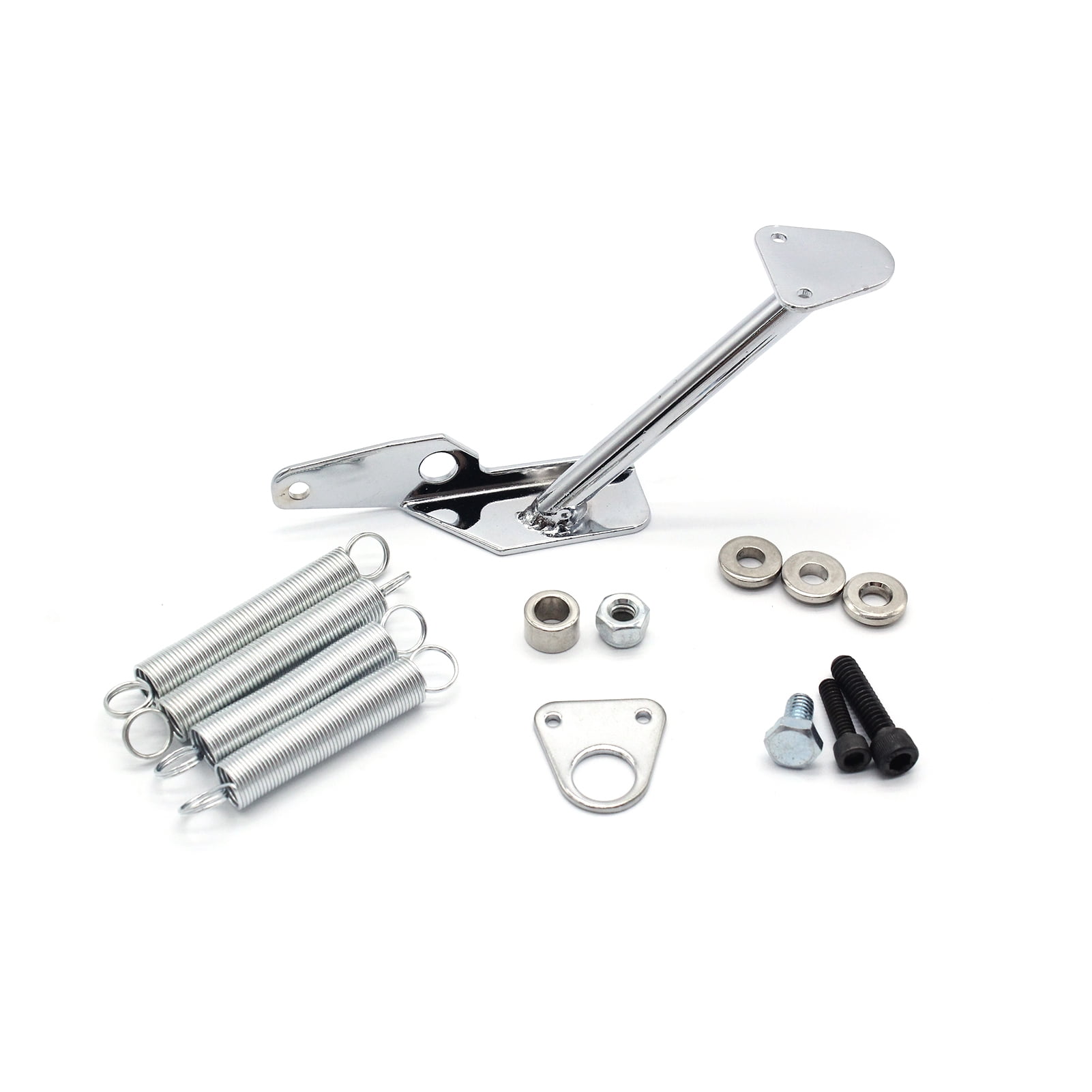 CHEVROLET SBC BBC GM THROTTLE RETURN SPRING BRACKET CHROME UNIVERSAL