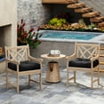 thumbnail image 2 of Costway 2 PCS 21" x 21" Patio Chair Seat Cushion Pads Indoor/Outdoor Black, 2 of 9