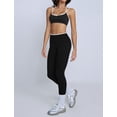 thumbnail image 5 of IBTOM CASTLE Two Piece Workout Sets for Women Color Block Strappy Sports Bra High Waist Leggings Yoga Pilates Outfits S Black, 5 of 7