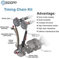 thumbnail image 4 of ECCPP Engine Timing Chain Kit 2004-2008 for ford Expedition for Lincoln Mark LT 5.4L V8 (without Sprockets/Phasers), 4 of 4